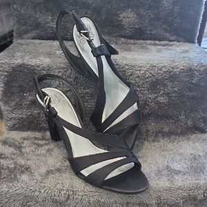 Mootsies Tootsies Black Strappy Heels for Formal Occasions